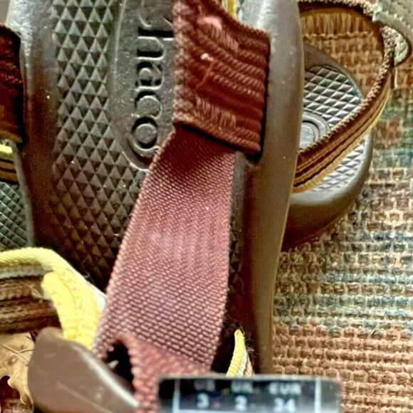 CHACO SANDALS PINK BROWN GRAY SLIDE BUCKLE WOMEN\'S SIZE 3 VIBRAM SOLES WATER main image 4